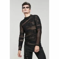 Devil Fashion T-shirt En Filet - Bandage