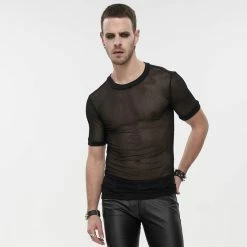 Devil Fashion T-shirt En Filet - Goa Trance Black