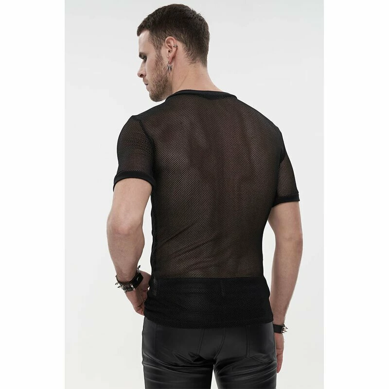 Devil Fashion T-shirt En Filet - Goa Trance Black – Image 3