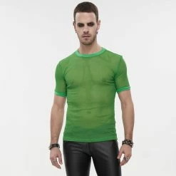 Devil Fashion T-shirt En Filet - Goa Trance Grass Green