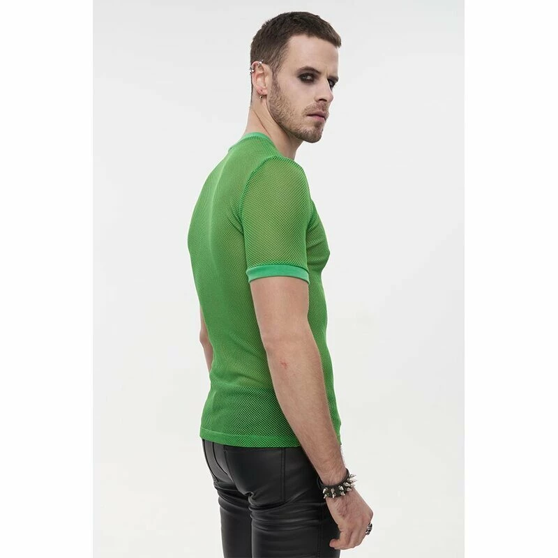 Devil Fashion T-shirt En Filet - Goa Trance Grass Green – Image 5