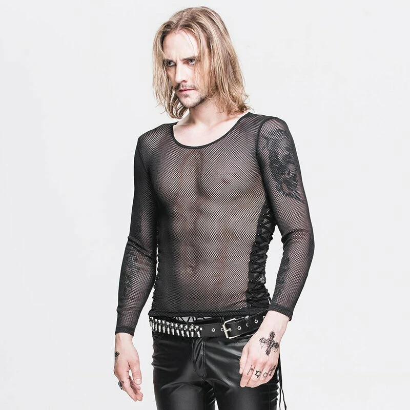 Devil Fashion T-shirt En Filet - Stitched – Image 2