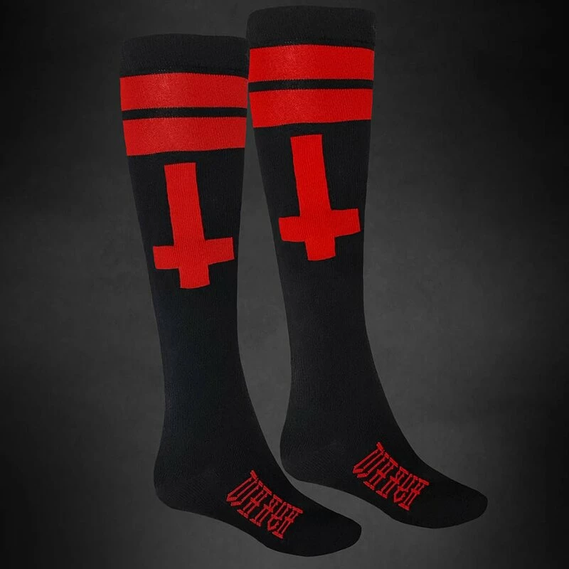 Hyraw Chaussettes - Cross Knee Red