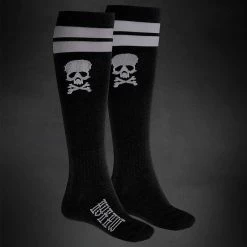 Hyraw Chaussettes - Skull Knee Grey