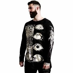 Killstar Unisex Longline T-Shirt - Insomnia