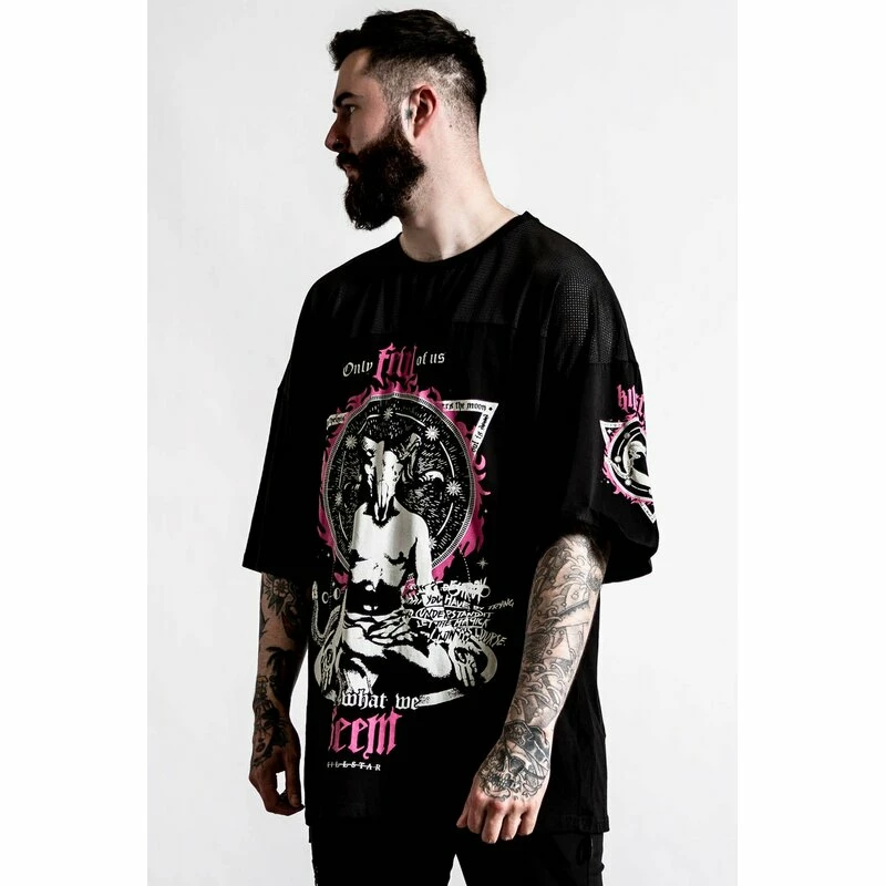 Killstar Unisex T-Shirt - Meditate Mesh Jersey – Image 2