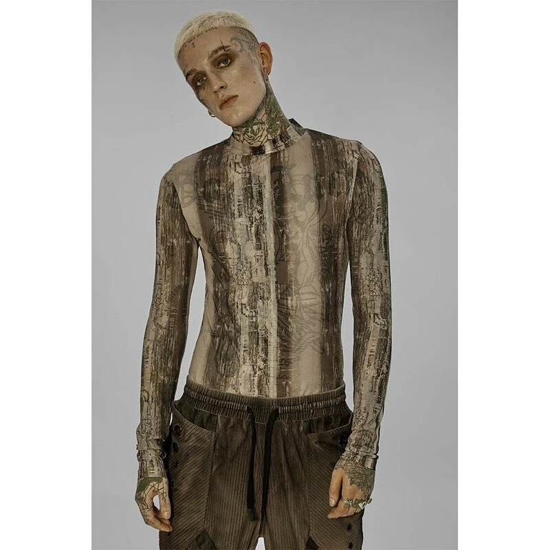 Punk Rave Haut Ă Manches Longues - Sulphuric Steam Yellow