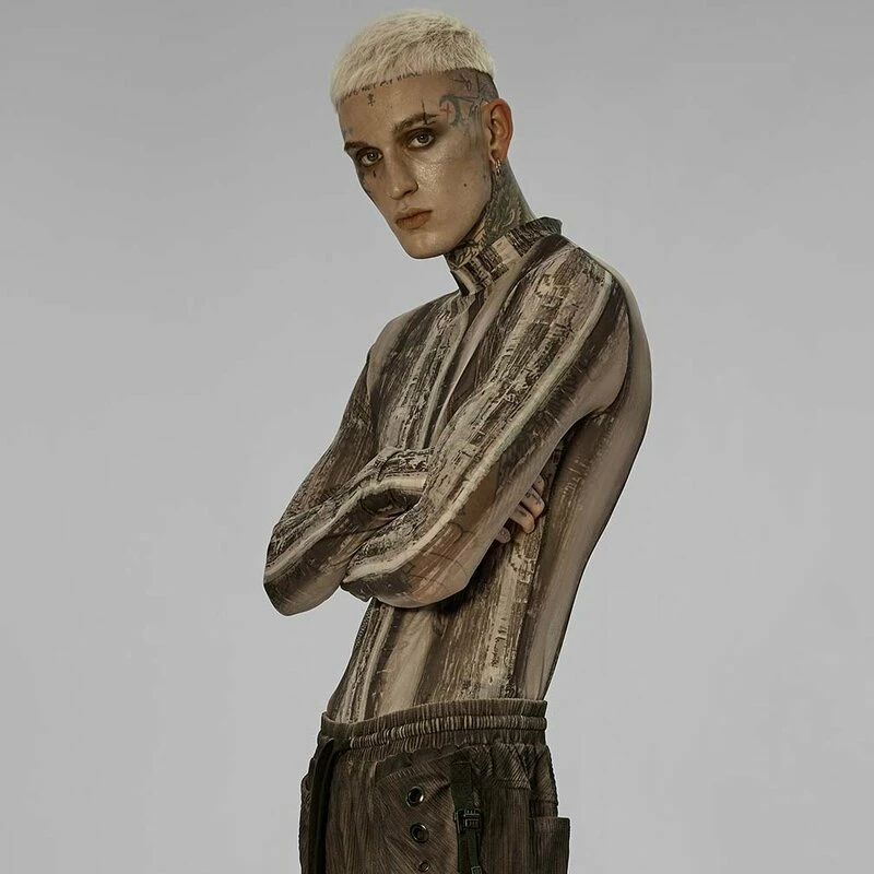 Punk Rave Haut à Manches Longues - Sulphuric Steam Yellow – Image 2