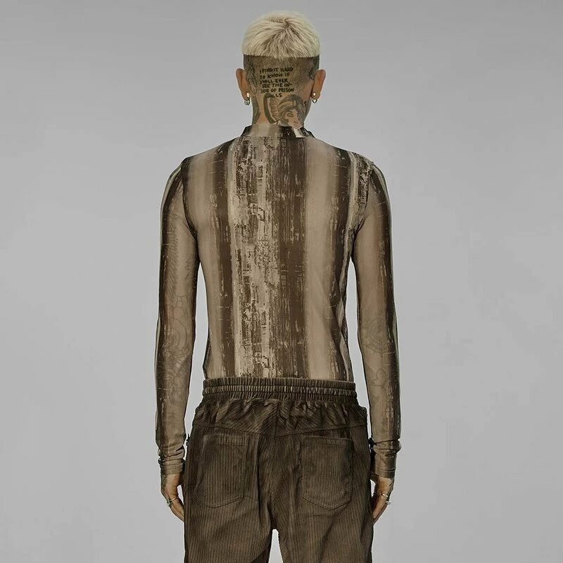 Punk Rave Haut à Manches Longues - Sulphuric Steam Yellow – Image 3