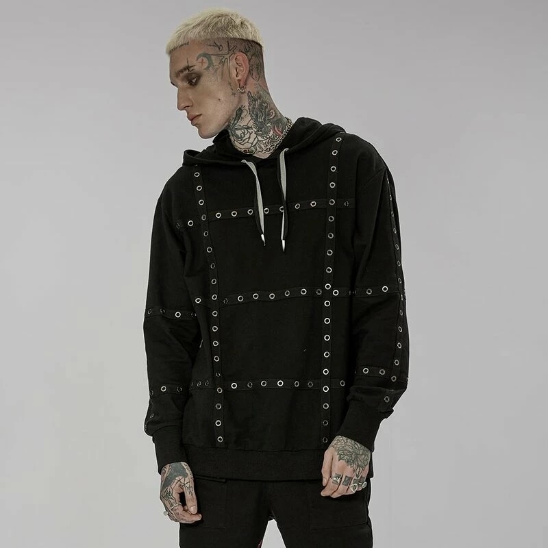 Punk Rave T-Shirt Ă Capuche - Locked Up