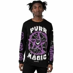 T-shirt à Manches Longues Killstar - Purr Magic